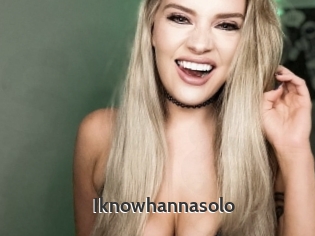 Iknowhannasolo