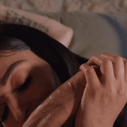Horny fiery Colombian licking a good cock before sucking it – Sex Porn Gif